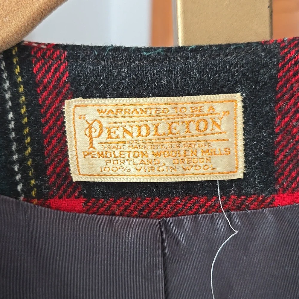 Vintage Pendleton Classic Tartan Plaid Wool Vest XL - Picture 3 of 6